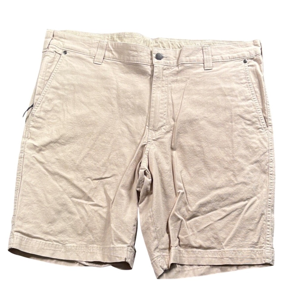 Columbia Utility Cargo Shorts Mens‎ 40 Tan Khaki Canvas Hiking Outdoor Casual